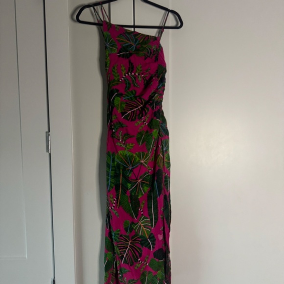 FARM Rio Leaves Midi Dress Size Small - Picture 3 of 5